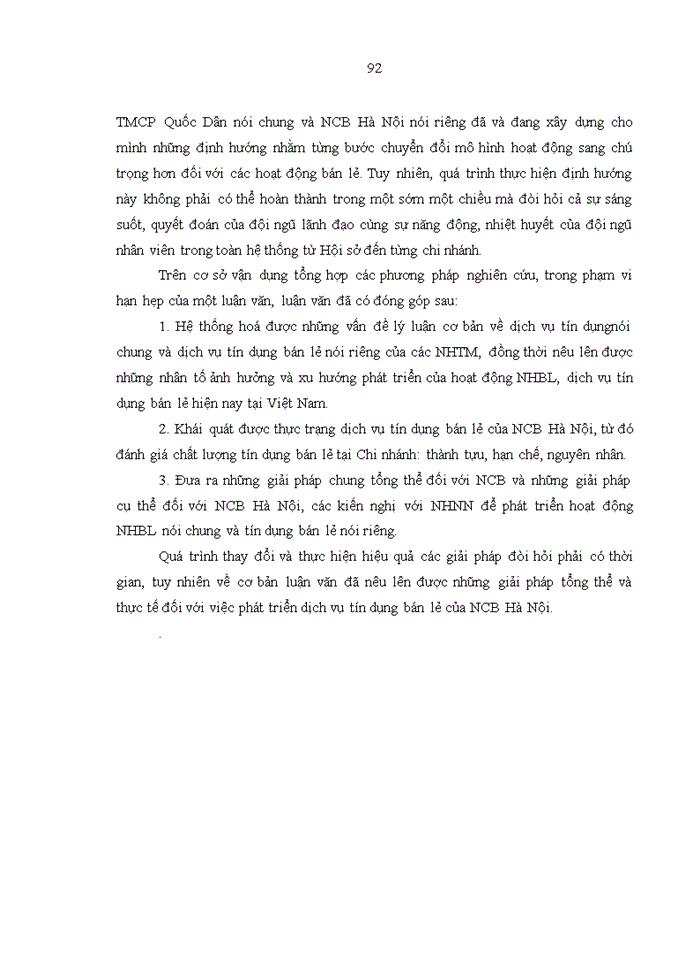 image for page ThS Phát triển dịch vụ tín dụng bán lẻ tại Ngân hàng TMCổ phần Quốc Dân Chi nhánh Hà Nội