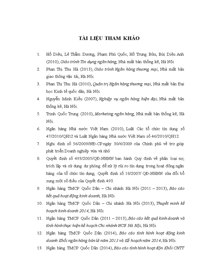 image for page ThS Phát triển dịch vụ tín dụng bán lẻ tại Ngân hàng TMCổ phần Quốc Dân Chi nhánh Hà Nội