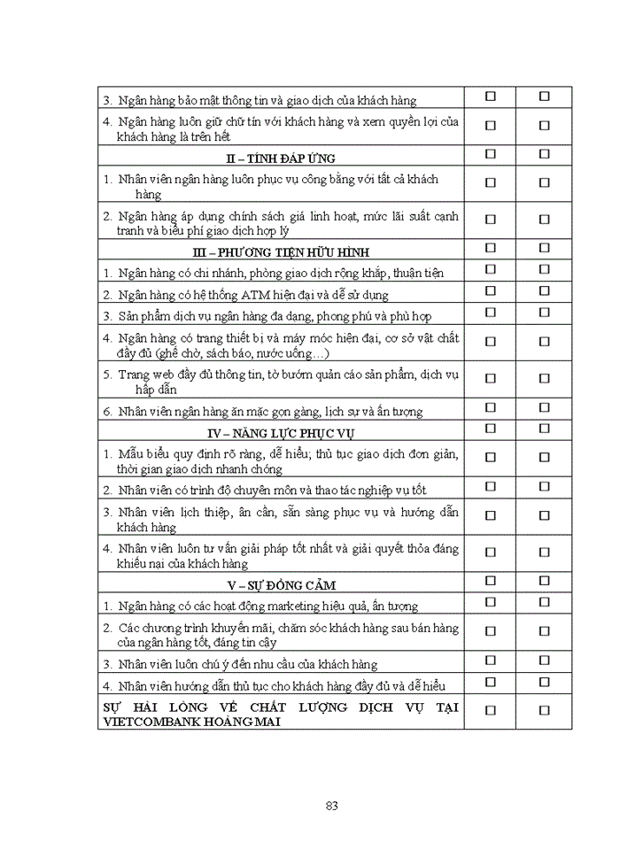 image for page ThS Nâng cao chất lượng dịch vụ đối với khách hàng cá nhân tại Ngân hàng TMCổ phần Ngoại thương Chi nhánh Hoàng Mai