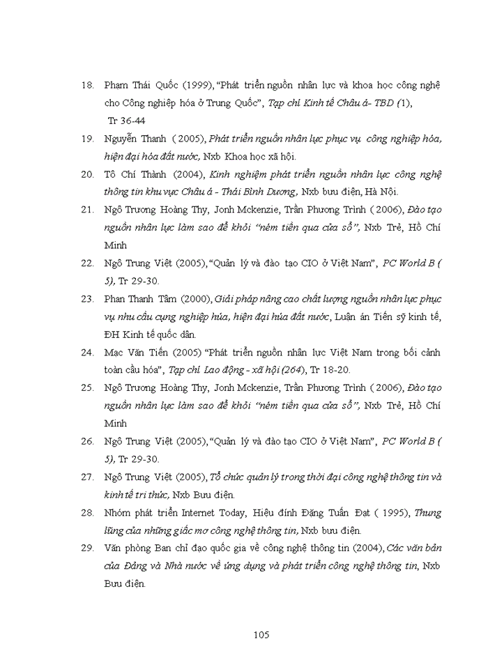 image for page ThS Đào tạo nguồn nhân lực công nghệ thông tin ở Việt Nam