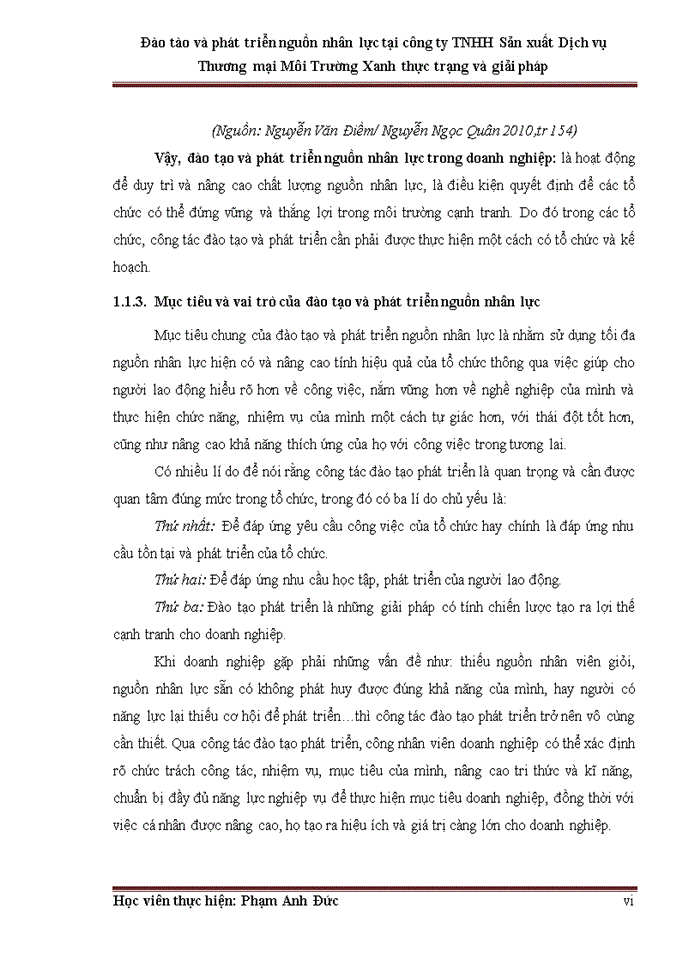 image for page ThS Đào tào và phát triển nguồn nhân lực tại công ty Trách nhiệm hữu hạn Sản xuất Dịch vụ Thương mại Môi Trường Xanh thực trạng và giải pháp