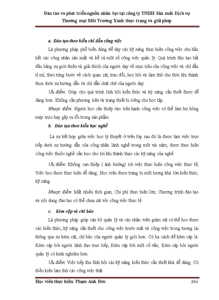 image for page ThS Đào tào và phát triển nguồn nhân lực tại công ty Trách nhiệm hữu hạn Sản xuất Dịch vụ Thương mại Môi Trường Xanh thực trạng và giải pháp