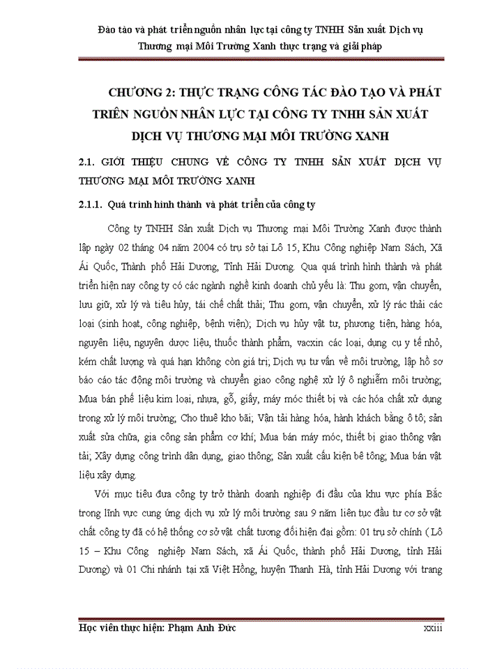 image for page ThS Đào tào và phát triển nguồn nhân lực tại công ty Trách nhiệm hữu hạn Sản xuất Dịch vụ Thương mại Môi Trường Xanh thực trạng và giải pháp
