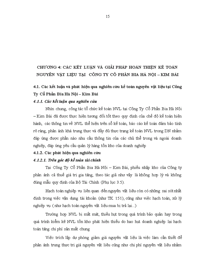 image for page ThS Hoàn thiện kế toán nguyên vật liệu tại Công Ty Cổ Phần Bia Hà Nội Kim Bài