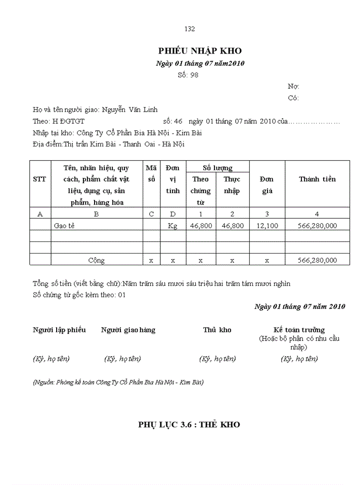 image for page ThS Hoàn thiện kế toán nguyên vật liệu tại Công Ty Cổ Phần Bia Hà Nội Kim Bài