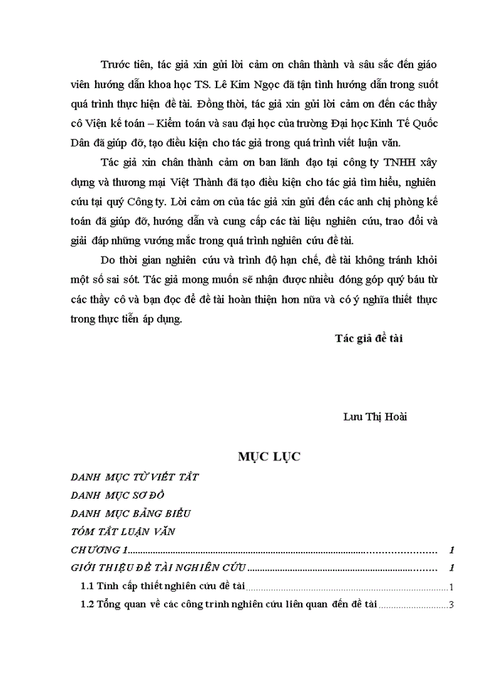 image for page ThS Hoàn thiện kế toán doanh thu chi phí và kết quả kinh doanh tại công ty Trách nhiệm hữu hạn xây dựng và thương mại Việt Thành