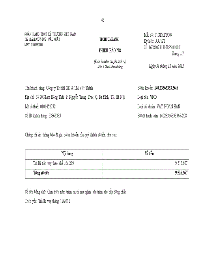 image for page ThS Hoàn thiện kế toán doanh thu chi phí và kết quả kinh doanh tại công ty Trách nhiệm hữu hạn xây dựng và thương mại Việt Thành