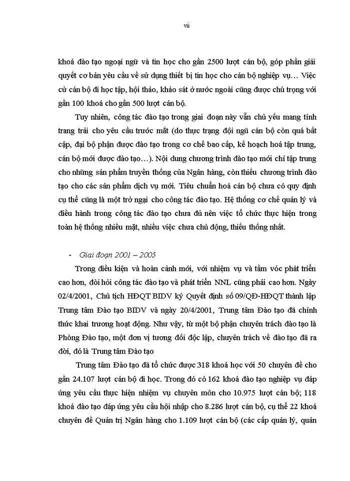 image for page ThS Quá trình đào tạo và phát triển nguồn nhân lực của Ngân hàng Đầu tư và Phát triển Việt Nam 1995 2005 Thực trạng kinh nghiệm và giải pháp