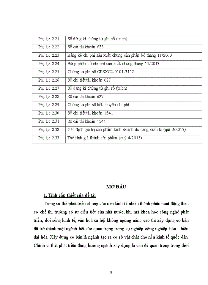image for page ThS Hoàn thiện kế toán chi phí sản xuất và tính giá thành sản phẩm xây lắp tại Công ty cổ phần đầu tư phát triển nhà Bắc Ninh