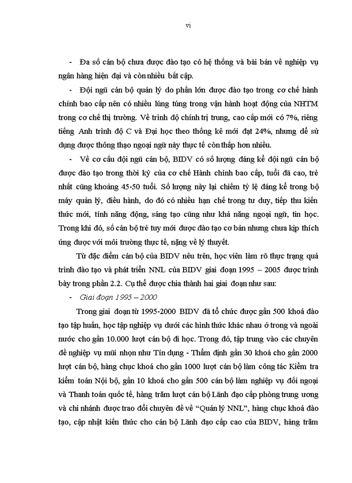 image for page ThS Quá trình đào tạo và phát triển nguồn nhân lực của Ngân hàng Đầu tư và Phát triển Việt Nam 1995 2005 Thực trạng kinh nghiệm và giải pháp