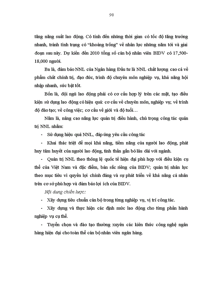 image for page ThS Quá trình đào tạo và phát triển nguồn nhân lực của Ngân hàng Đầu tư và Phát triển Việt Nam 1995 2005 Thực trạng kinh nghiệm và giải pháp