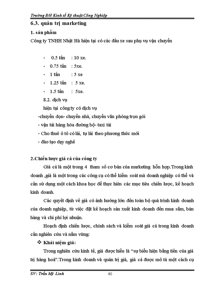 image for page QUẢN TRỊ KINH DOANH CỦA CÔNG TY Trách nhiệm hữu hạn Một thành viên THƯƠNG MẠI - VẬN TẢI NHẬT HÀ