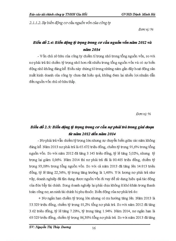 image for page Phân tích tình hình tài chính và giải pháp nâng cao hiệu quả hoạt độngsản xuất kinh doanh của công ty Trách nhiệm hữu hạn Gia Hồi