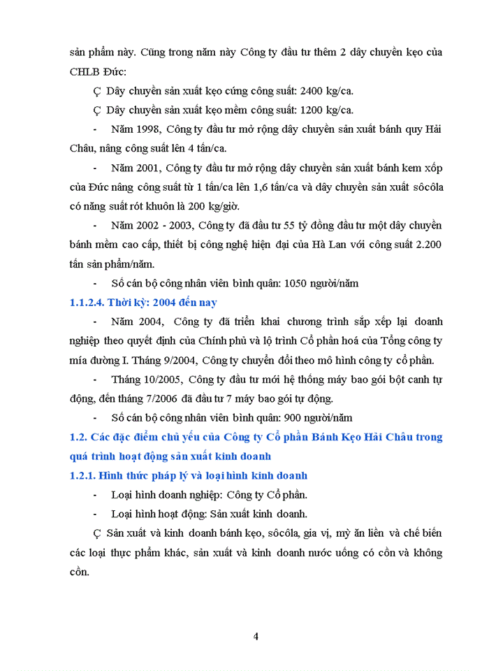 image for page Báo cáo tại Công ty Cổ phần bánh kẹo Hải Châu