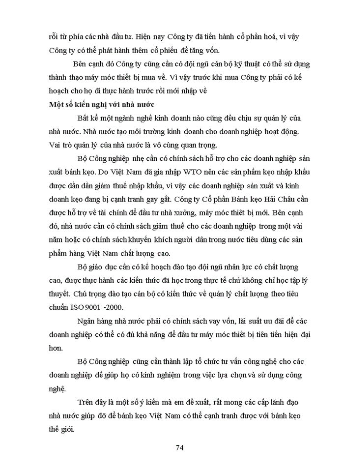 image for page Báo cáo tại Công ty Cổ phần bánh kẹo Hải Châu