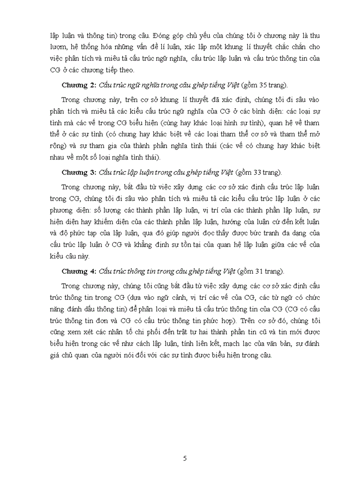 image for page Ths Câu ghép tiếng Việt cấu trúc ngữ nghĩa - cấu trúc lập luận - cấu trúc thông tin