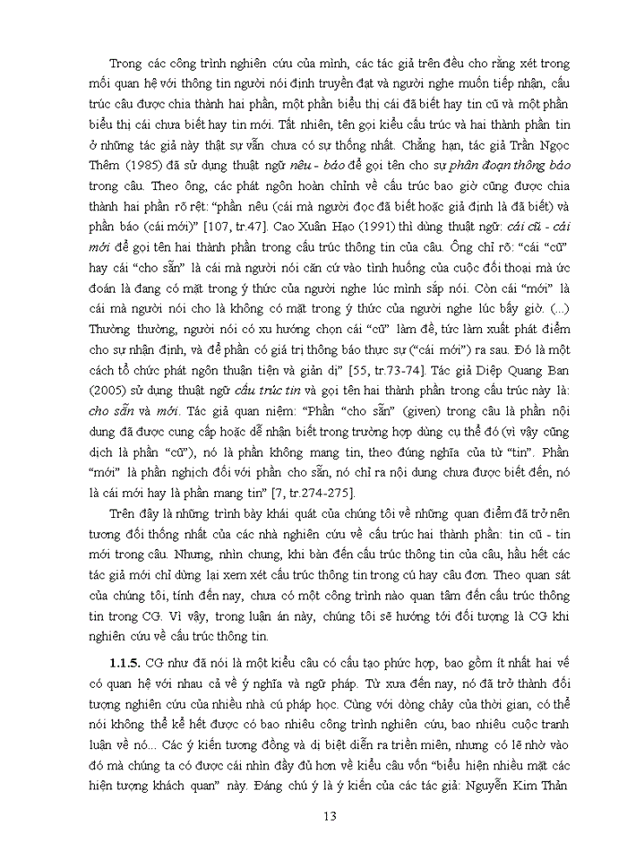 image for page Ths Câu ghép tiếng Việt cấu trúc ngữ nghĩa - cấu trúc lập luận - cấu trúc thông tin