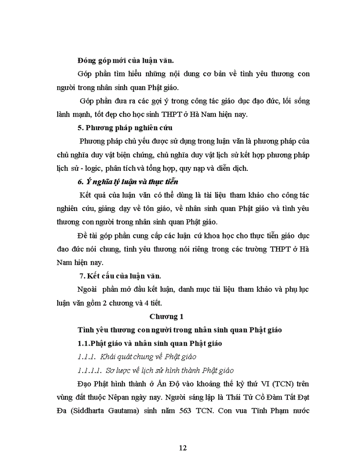 image for page Phân tích nội dung tình yêu thương con người trong nhân sinh quan Phật giáo và vận dụng những nội dung đó vào việc giáo dục lòng nhân ái cho học sinh THphát triển ở Hà Nam