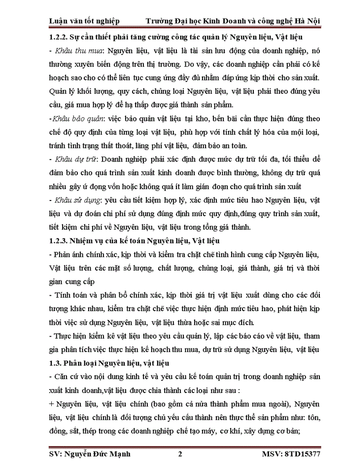 image for page Kế toán Nguyên liệu vật liệu tại Công ty cổ phần xây lắp và điện nước Quang Minh