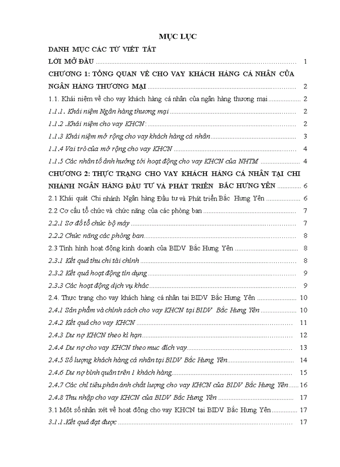 image for page Mở rộng cho vay khách hàng cá nhân tại Ngân hàng Thương Mại Cổ Phần Đầu Tư và Phát triển Bắc Hưng Yên