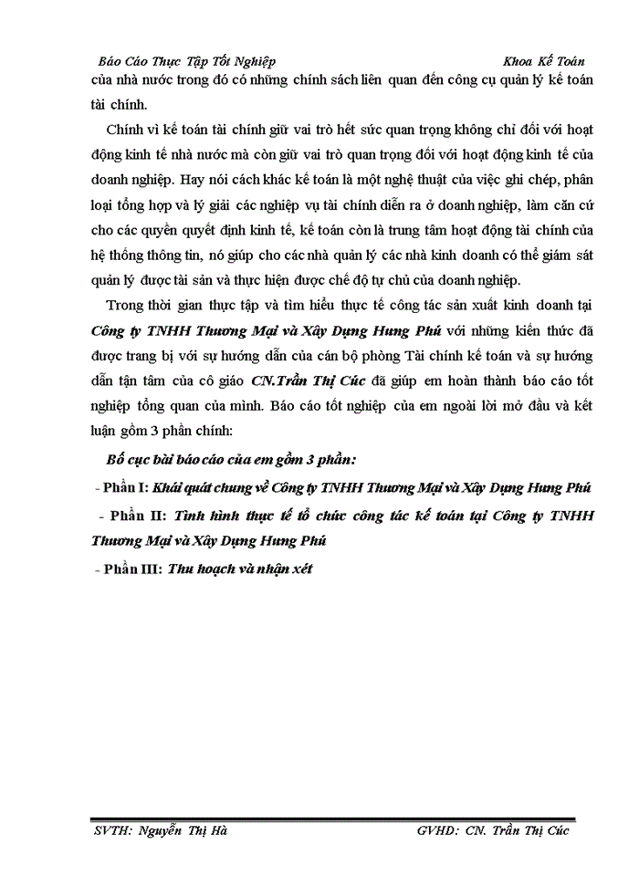 image for page Báo cáo tại Công ty Trách nhiệm hữu hạn Thương Mại và Xây Dựng Hưng Phú