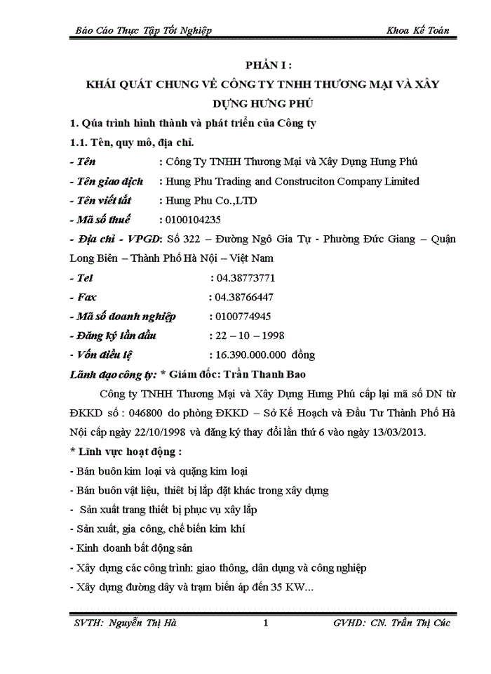 image for page Báo cáo tại Công ty Trách nhiệm hữu hạn Thương Mại và Xây Dựng Hưng Phú