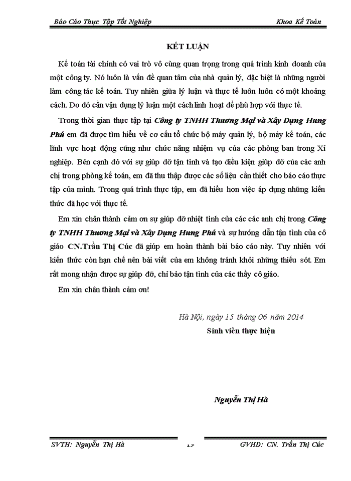 image for page Báo cáo tại Công ty Trách nhiệm hữu hạn Thương Mại và Xây Dựng Hưng Phú