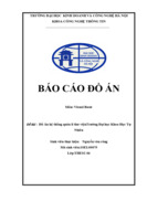 Báo cáo Đồ Án hệ thống quản lí thư việnTrường Đại học Khoa Học Tự Nhiên