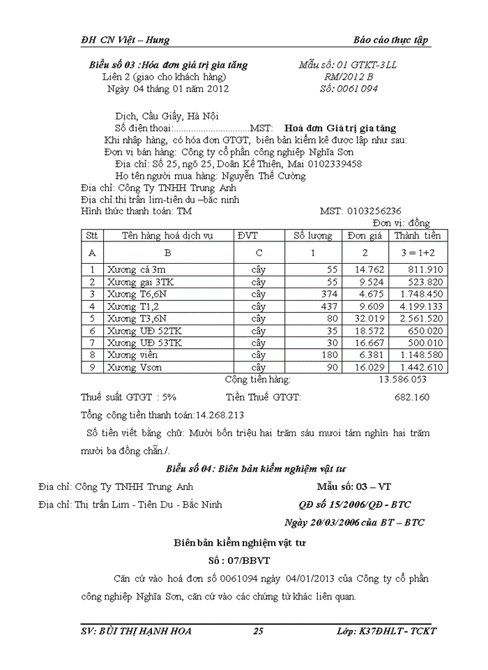 image for page Báo cáo tại công ty Trách nhiệm hữu hạn Trung Anh