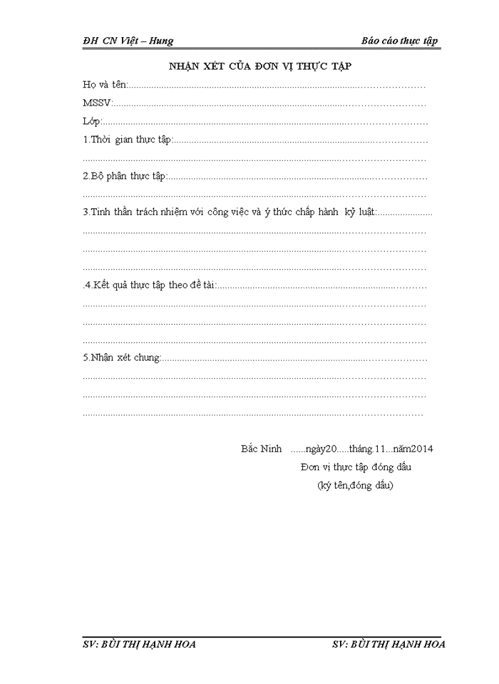 image for page Báo cáo tại công ty Trách nhiệm hữu hạn Trung Anh