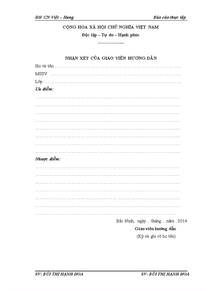 image for page Báo cáo tại công ty Trách nhiệm hữu hạn Trung Anh