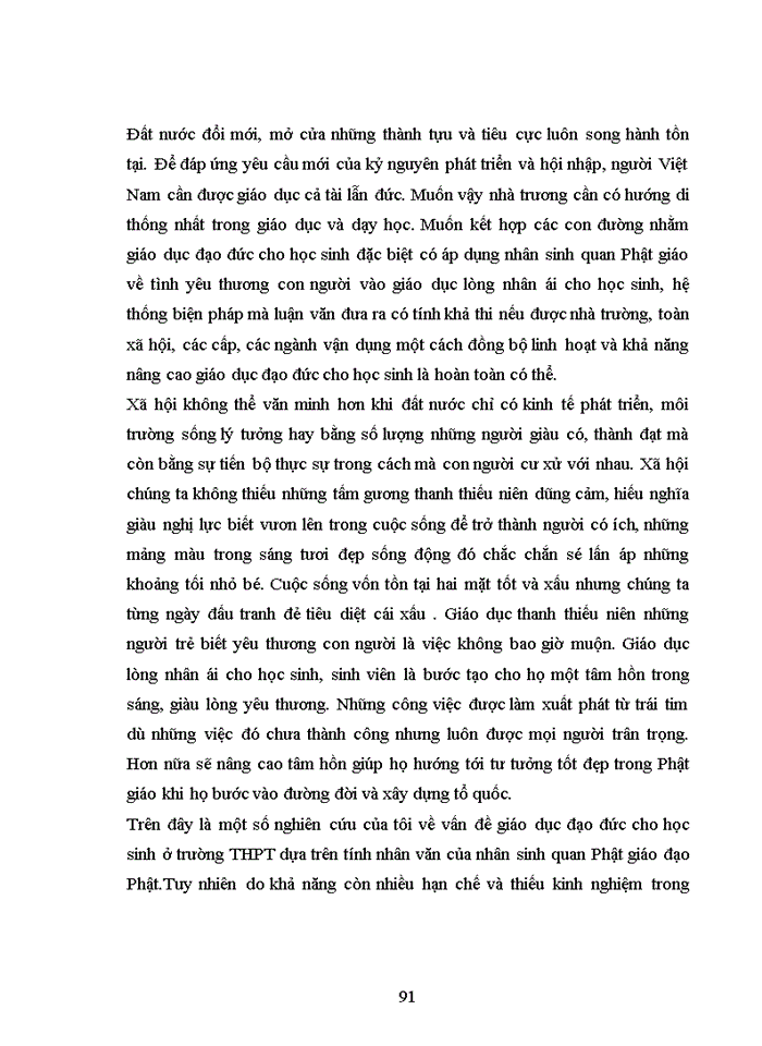 image for page Tình yêu thương con người trong nhân sinh quan Phật giáo và ý nghĩa của nó trong việc giáo dục lòng nhân ái cho học sinh THphát triển ở Hà Nam