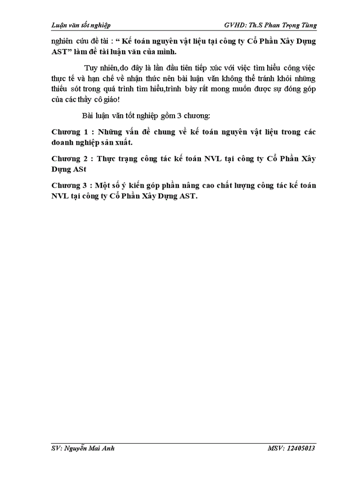 image for page Ths Kế toán nguyên vật liệu tại công ty Cổ Phần Xây Dựng AST