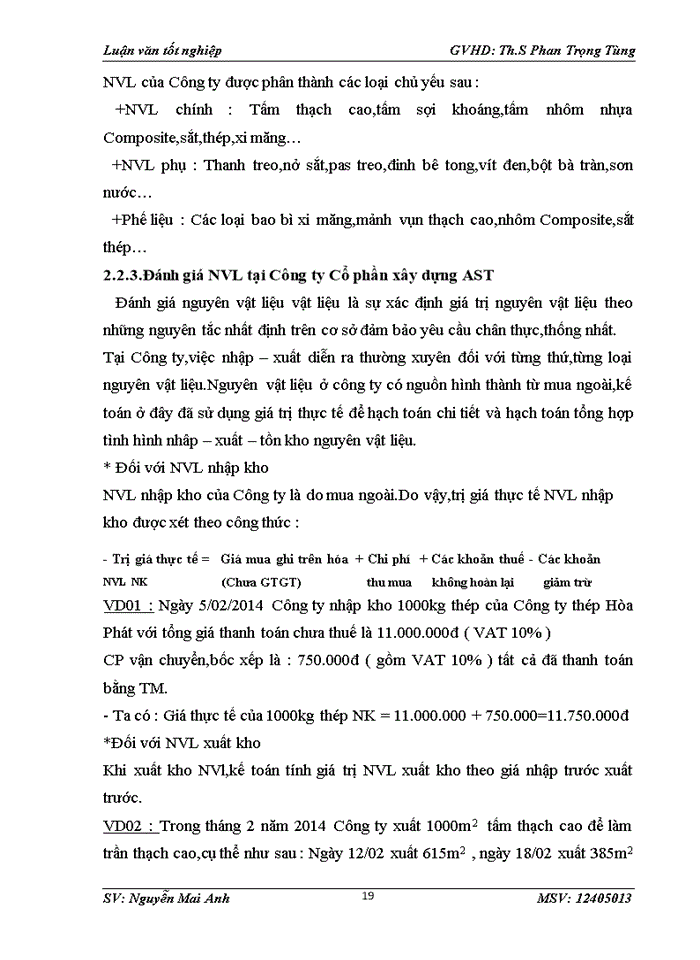 image for page Ths Kế toán nguyên vật liệu tại công ty Cổ Phần Xây Dựng AST