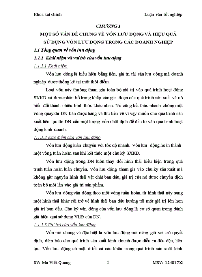 image for page Một số giải pháp nhằm quản lý và nâng cao hiệu quả sử dụng vốn lưu động tại công ty Trách nhiệm hữu hạn Lavender Garden