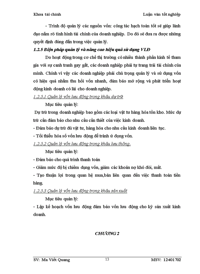 image for page Một số giải pháp nhằm quản lý và nâng cao hiệu quả sử dụng vốn lưu động tại công ty Trách nhiệm hữu hạn Lavender Garden