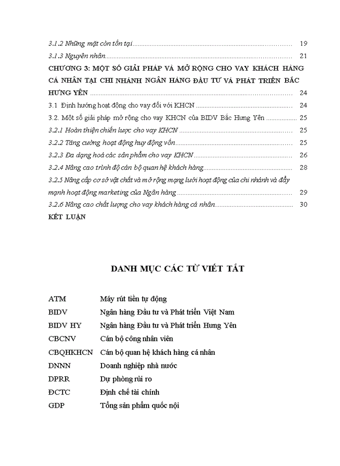 image for page Mở rộng cho vay khách hàng cá nhân tại Ngân hàng Thương Mại Cổ Phần Đầu Tư và Phát triển Bắc Hưng Yên