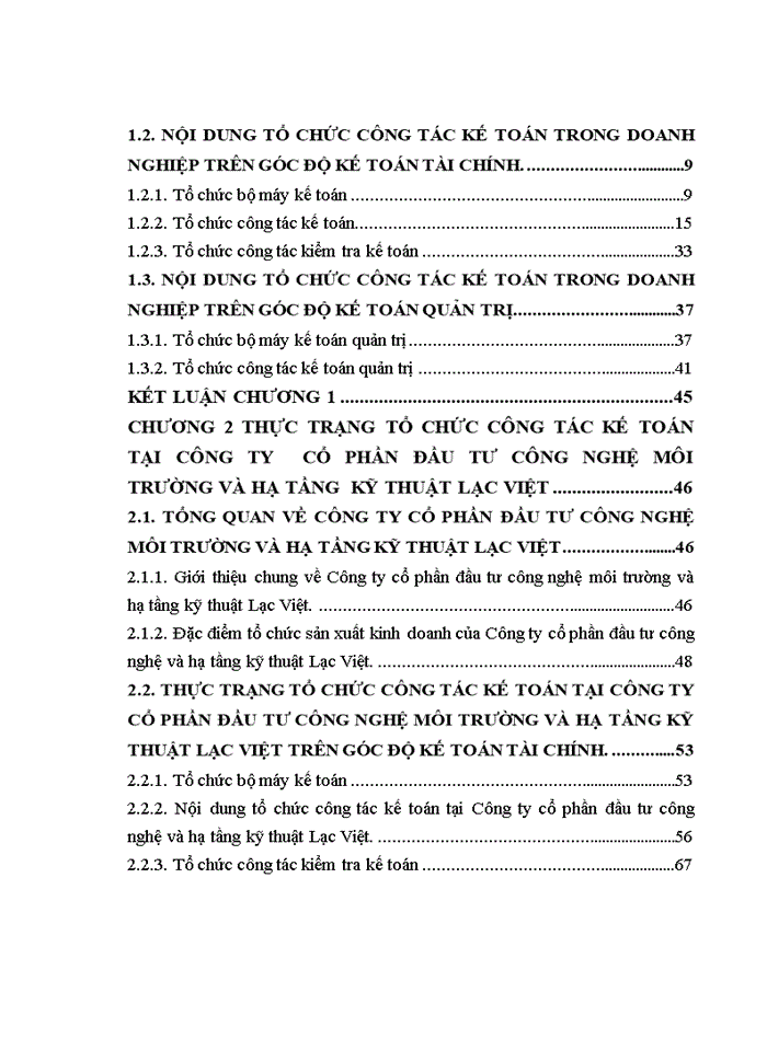 image for page ThS Hoàn thiện tổ chức công tác kế toán tại Công ty cổ phần đầu tư công nghệ môi trường và hạ tầng kỹ thuật Lạc Việt