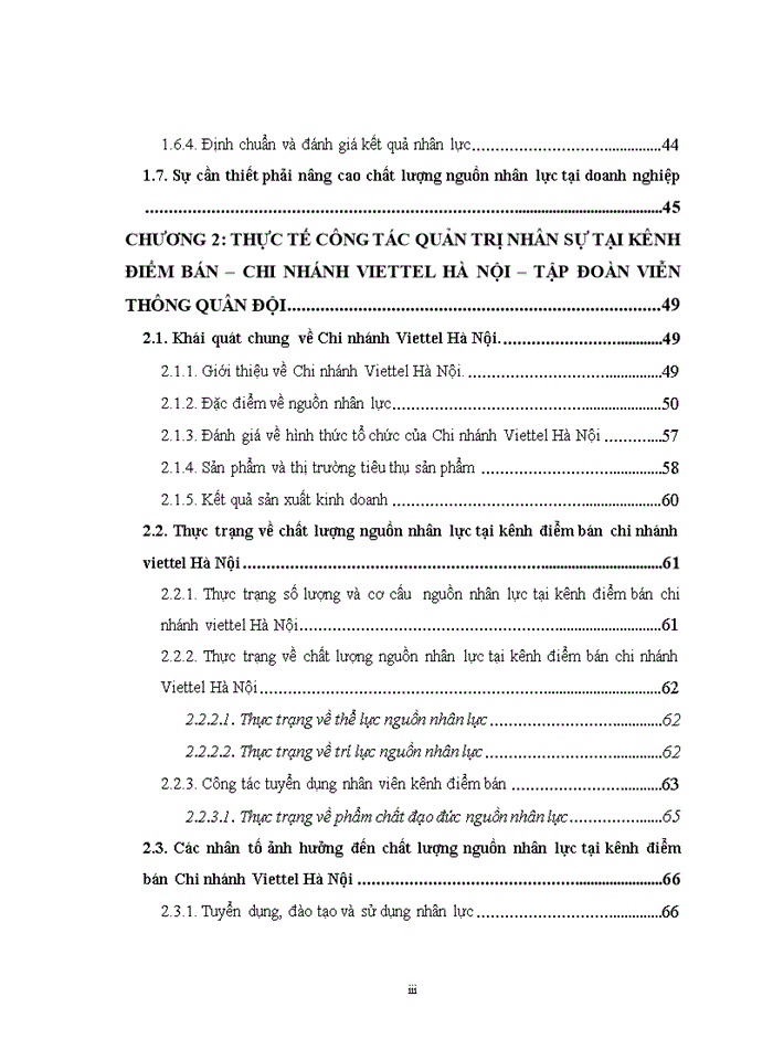 image for page ThS Phân tích và đề xuất một số biện pháp về hoàn thiện công tác quản trị nhân sự tại kênh điểm bán chi nhánh viettel Hà Nội