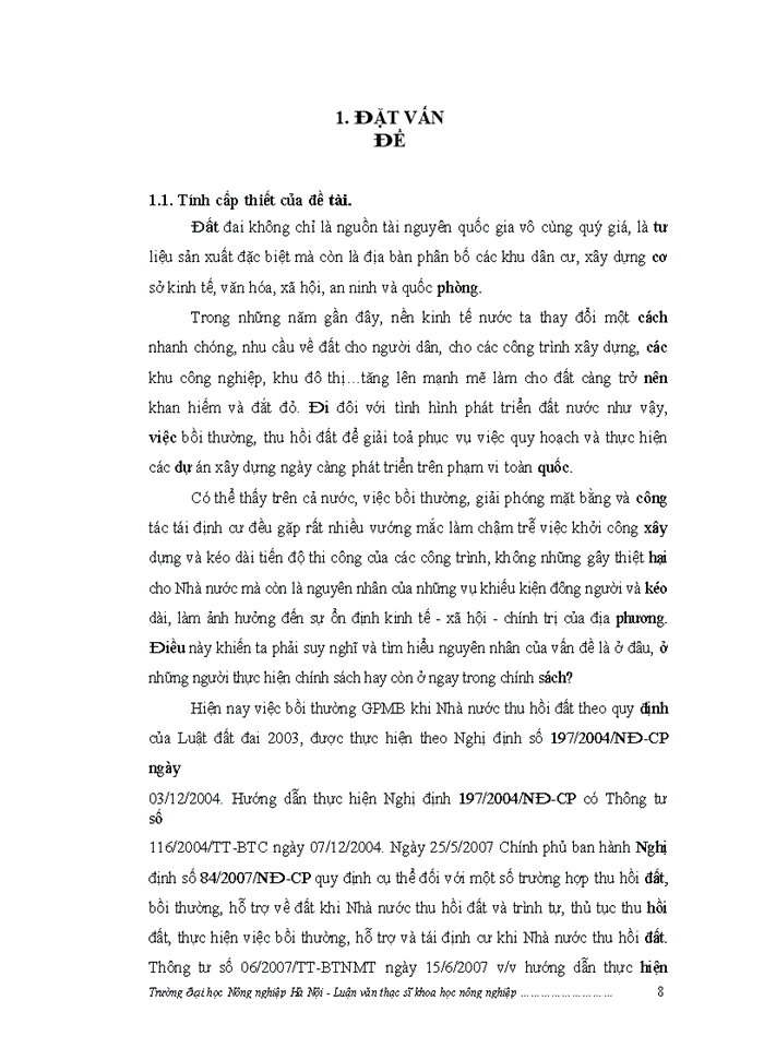 image for page ThS Đánh giá việc thực hiện chính sách bồi thường giải phóng mặt bằng khi Nhà nước thu hồi đất ở một số dự án trên địa bàn huyện Nam Đàn tỉnh Nghệ An