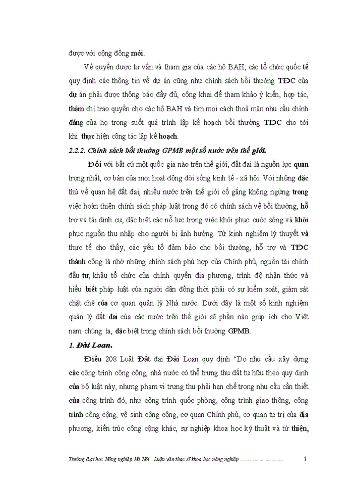 image for page ThS Đánh giá việc thực hiện chính sách bồi thường giải phóng mặt bằng khi Nhà nước thu hồi đất ở một số dự án trên địa bàn huyện Nam Đàn tỉnh Nghệ An