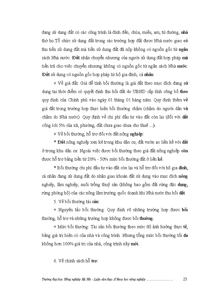 image for page ThS Đánh giá việc thực hiện chính sách bồi thường giải phóng mặt bằng khi Nhà nước thu hồi đất ở một số dự án trên địa bàn huyện Nam Đàn tỉnh Nghệ An