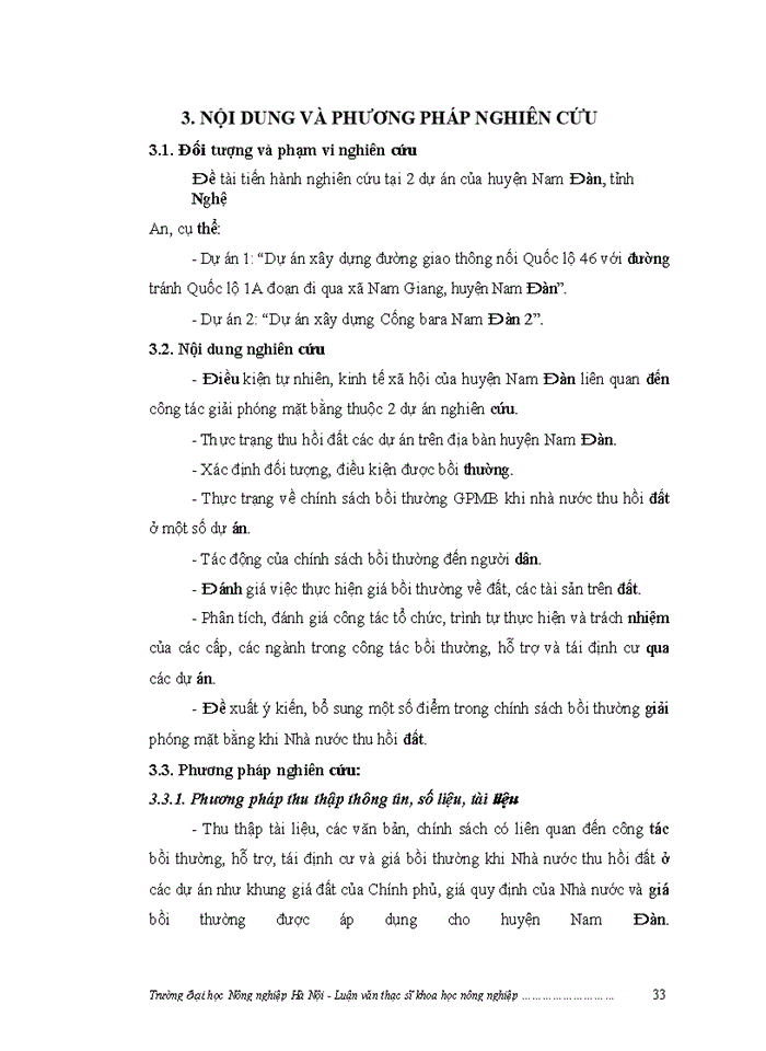 image for page ThS Đánh giá việc thực hiện chính sách bồi thường giải phóng mặt bằng khi Nhà nước thu hồi đất ở một số dự án trên địa bàn huyện Nam Đàn tỉnh Nghệ An
