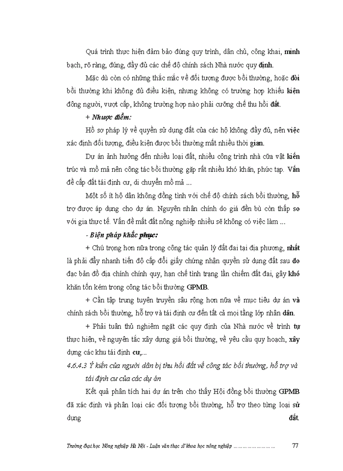 image for page ThS Đánh giá việc thực hiện chính sách bồi thường giải phóng mặt bằng khi Nhà nước thu hồi đất ở một số dự án trên địa bàn huyện Nam Đàn tỉnh Nghệ An