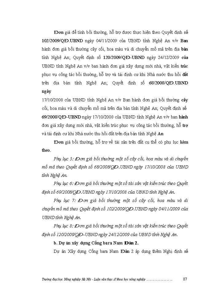 image for page ThS Đánh giá việc thực hiện chính sách bồi thường giải phóng mặt bằng khi Nhà nước thu hồi đất ở một số dự án trên địa bàn huyện Nam Đàn tỉnh Nghệ An