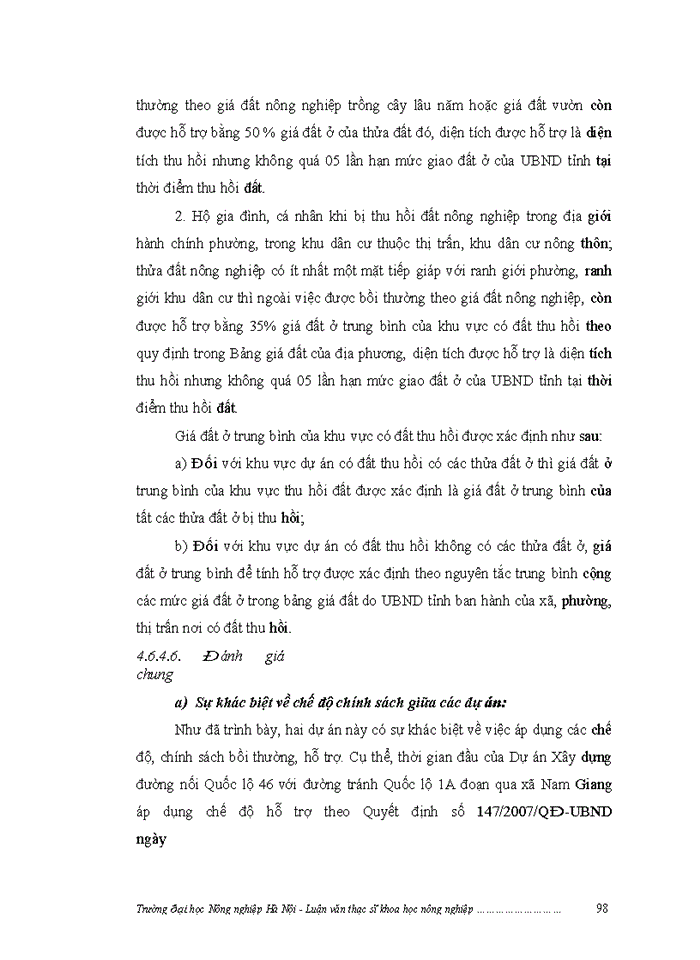 image for page ThS Đánh giá việc thực hiện chính sách bồi thường giải phóng mặt bằng khi Nhà nước thu hồi đất ở một số dự án trên địa bàn huyện Nam Đàn tỉnh Nghệ An