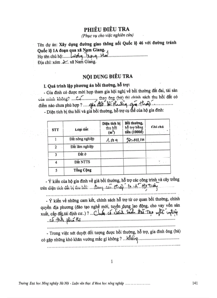image for page ThS Đánh giá việc thực hiện chính sách bồi thường giải phóng mặt bằng khi Nhà nước thu hồi đất ở một số dự án trên địa bàn huyện Nam Đàn tỉnh Nghệ An