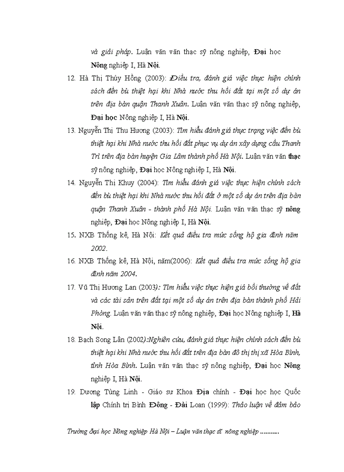 image for page ThS Đánh giá thực trạng công tác thu hồi đất bồi thường hỗ trợ và tái định cư của dự án cầu Vĩnh Tuy trên địa bàn quận Hai Bà Trưng thành phố Hà Nội