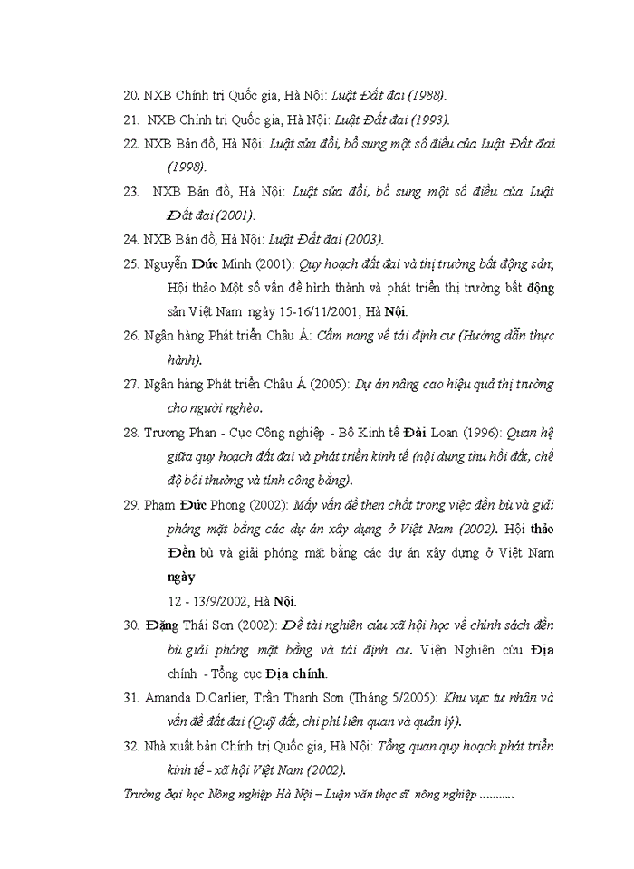 image for page ThS Đánh giá thực trạng công tác thu hồi đất bồi thường hỗ trợ và tái định cư của dự án cầu Vĩnh Tuy trên địa bàn quận Hai Bà Trưng thành phố Hà Nội