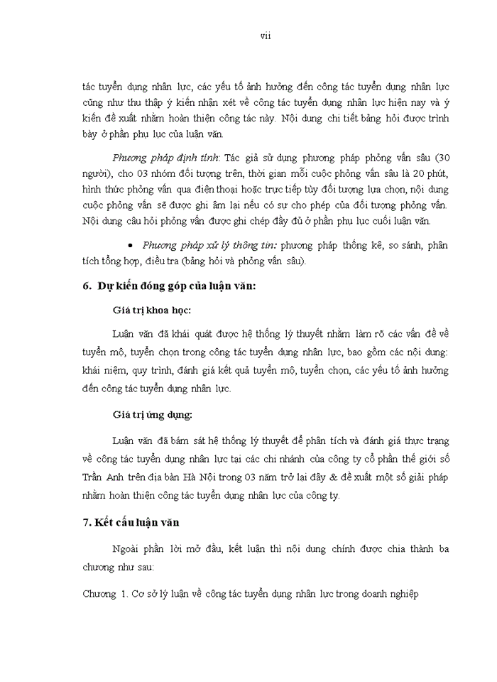 image for page ThS Hoàn thiện công tác tuyển dụng nhân lực tại các chi nhánh của công ty cổ phần thế giới số Trần Anh trên địa bàn Hà Nội